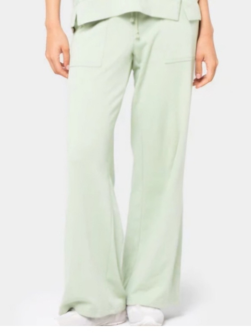 Peace Love World Pale Mint Wide-Leg Lounge Pants FA26